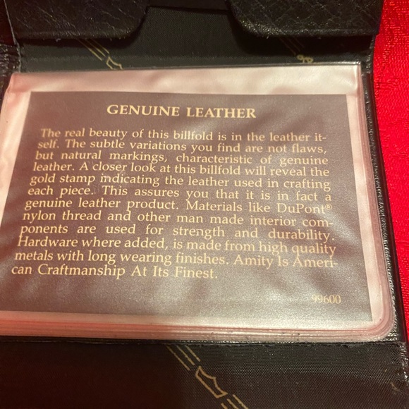 Amity Leather Tri-Fold Wallet - Picture 4 of 9